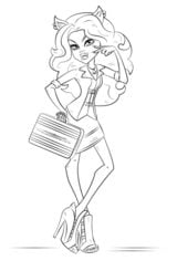 How to draw: Monster High: Clawdeen Wolf 9