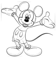 How to draw: Mickey Mouse