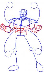 How to draw: Doctor Octopus 3