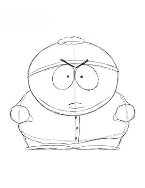 Zeichnen Tutorial: Eric Cartman 12