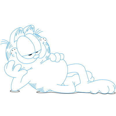 How to draw: Garfield 11