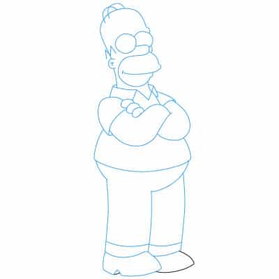 How to draw: Homer Simpson