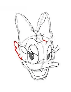 Zeichnen Tutorial: Daisy Duck 13