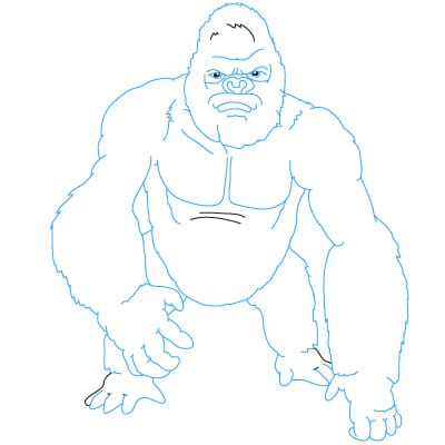 Zeichnen Tutorial: King Kong