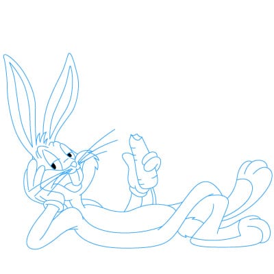 How to draw: Bugs Bunny 6