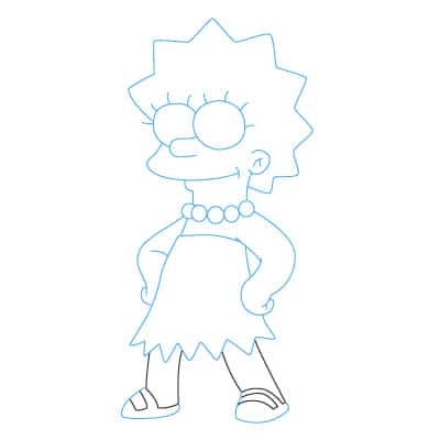 How to draw: Lisa Simpson