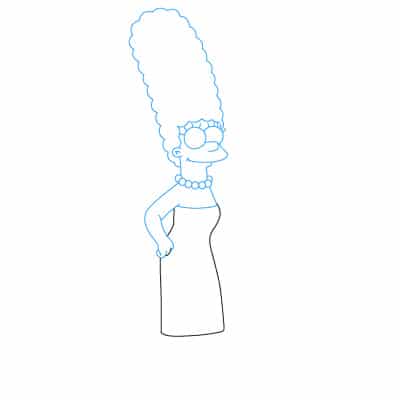 Tutorial de dibujo: Marge Simpson 10