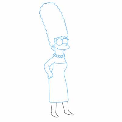 Tutorial de dibujo: Marge Simpson 11