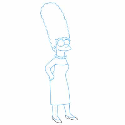 Tutorial de dibujo: Marge Simpson 12