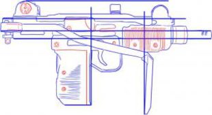 Comment Dessiner: Pistolet-mitrailleur