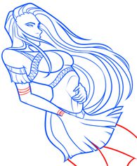 How to draw: Pocahontas