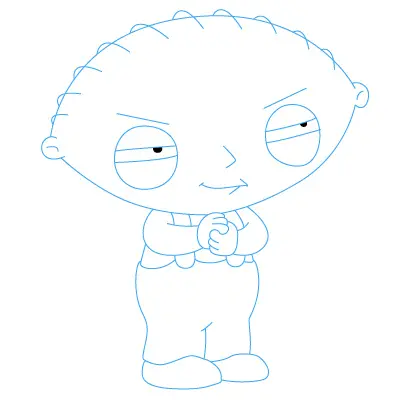 stewie head drawing