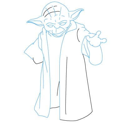 Tutorial de dibujo: Yoda 12