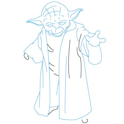 Tutorial de dibujo: Yoda 10