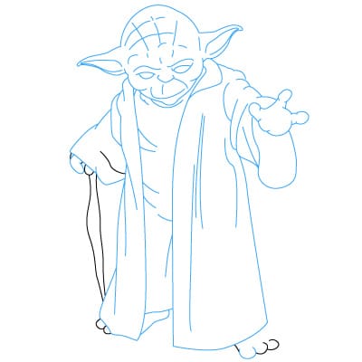 Tutorial de dibujo: Yoda 13