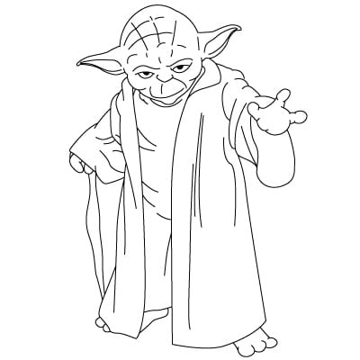 Tutorial de dibujo: Yoda 14