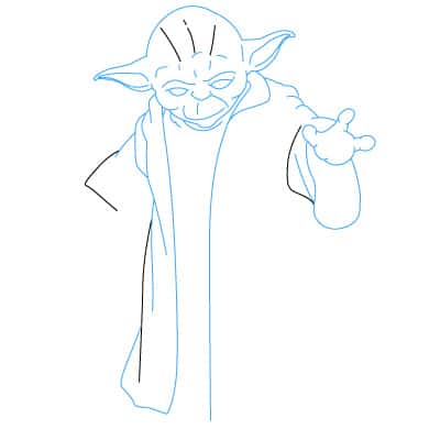 Tutorial de dibujo: Yoda 9