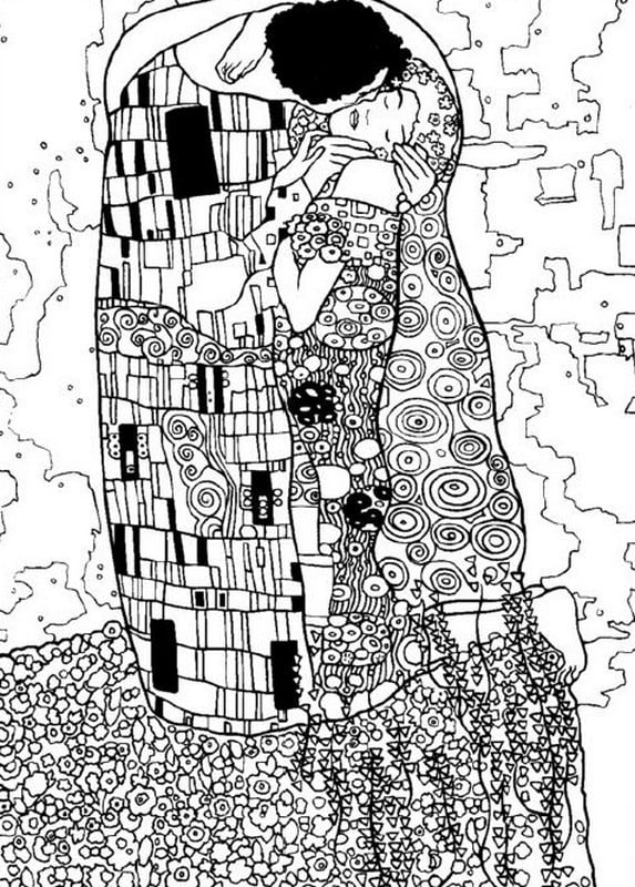 Disegni da colorare per adulti: Gustav Klimt