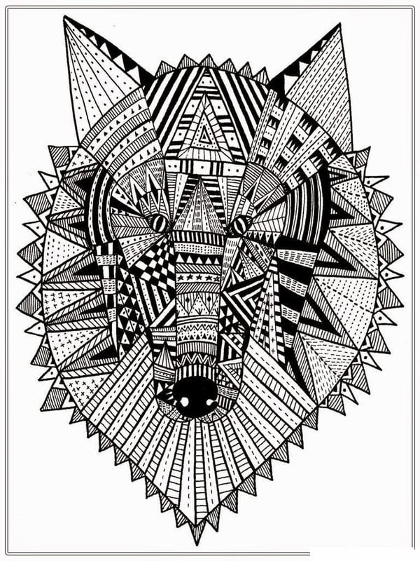 printable fractal coloring pages