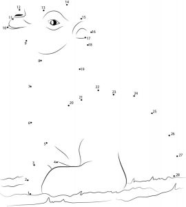 Connect the dots: Camel, printable for kids &amp; adults, free