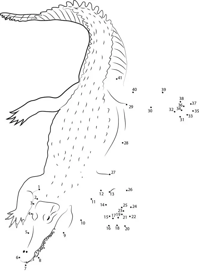 Unir puntos: Cocodrilos 9
