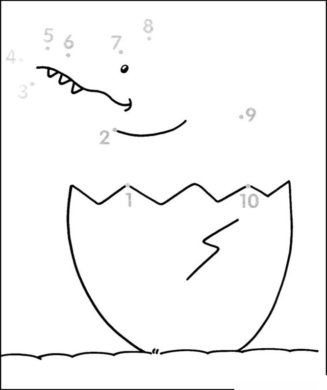 Unir puntos: Números 1-10, parte 3 5
