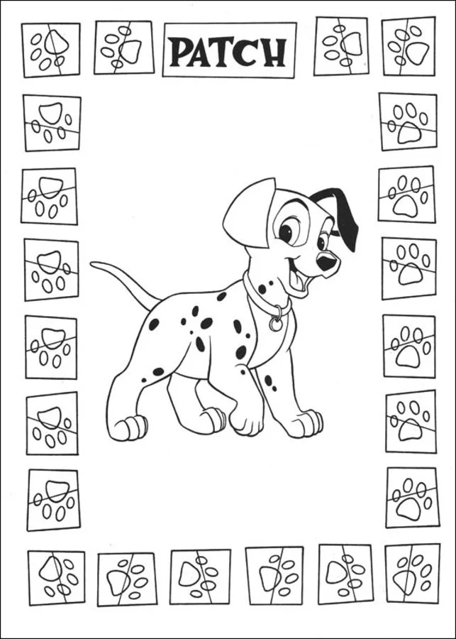 Dibujos para colorear: 101 Dálmatas 11