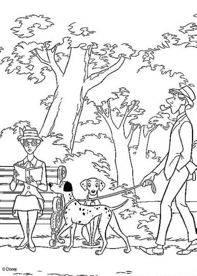 Dibujos para colorear: 101 Dálmatas 4