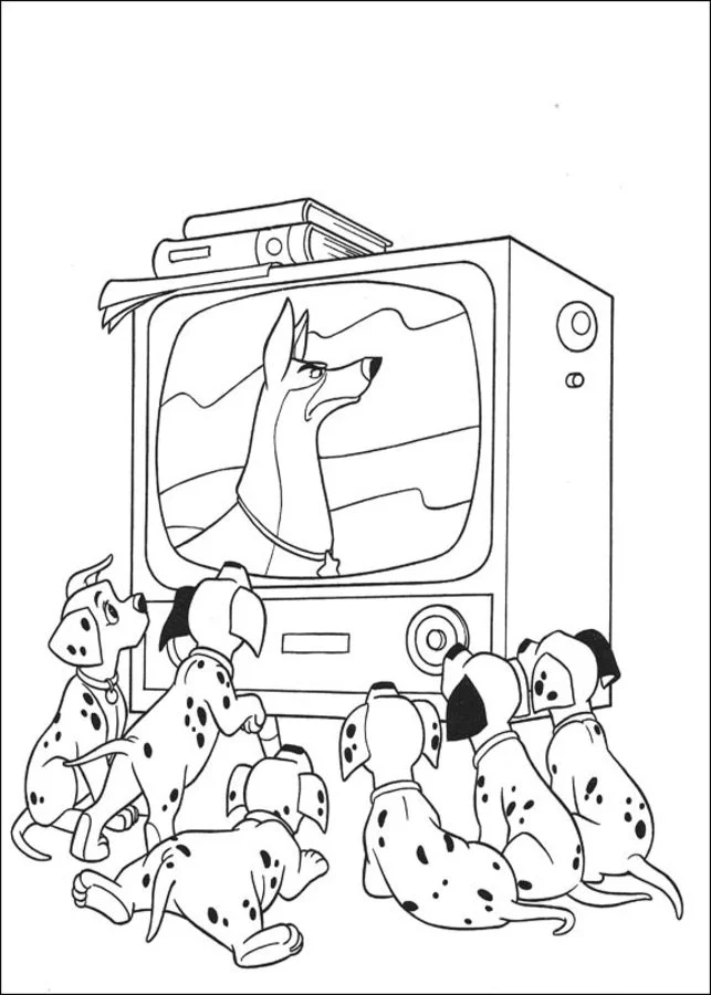 Dibujos para colorear: 101 Dálmatas 7