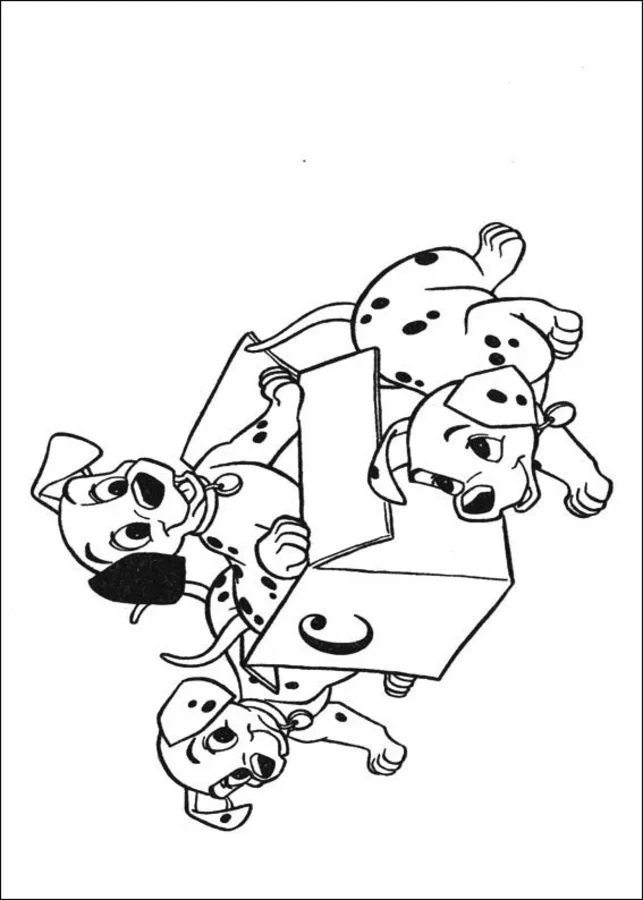 Dibujos para colorear: 101 Dálmatas 8