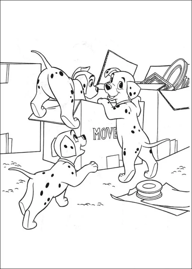 Dibujos para colorear: 101 Dálmatas 9
