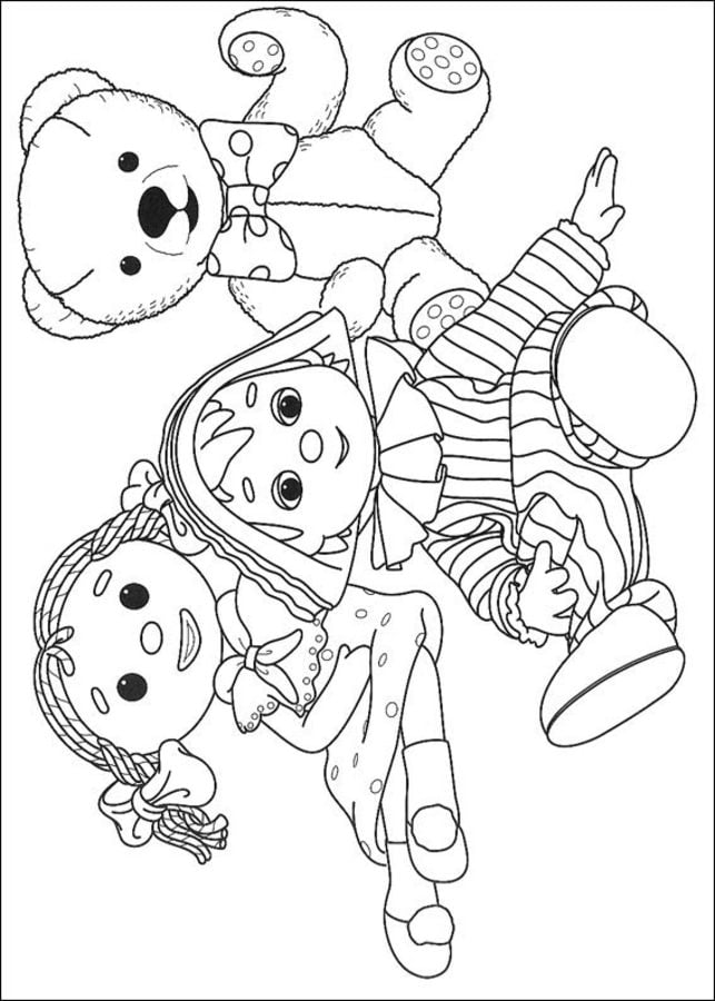 Coloring pages: Andy Pandy 10