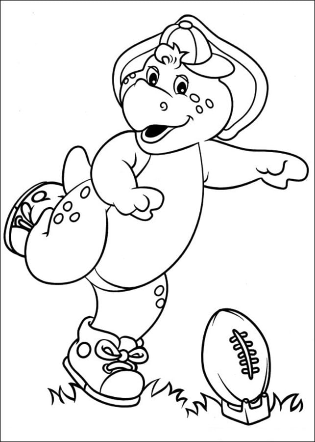 Coloring pages: Barney & Friends