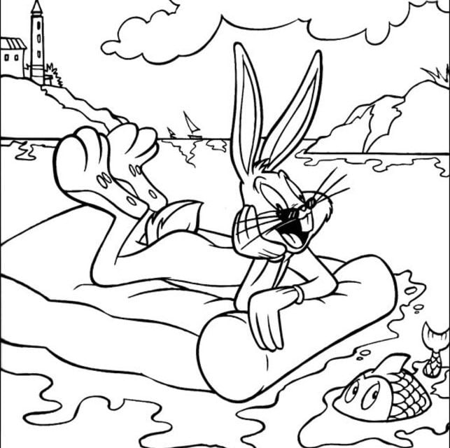 Ausmalbilder: Bugs Bunny