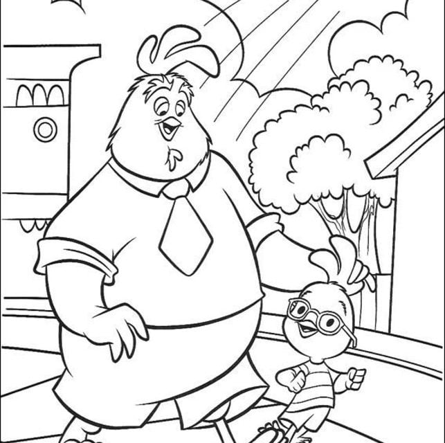 Coloring pages: Chicken Little