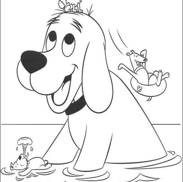 Coloring pages: Clifford