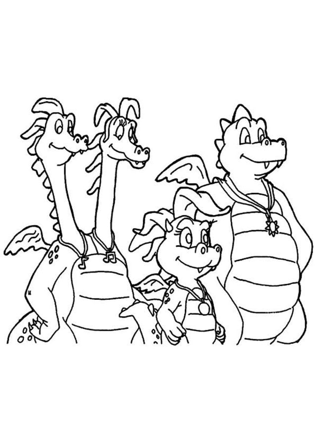 Coloring Pages Dragon Tales