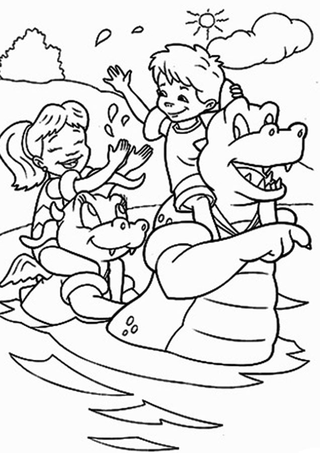 Coloring pages: Dragon Tales 7