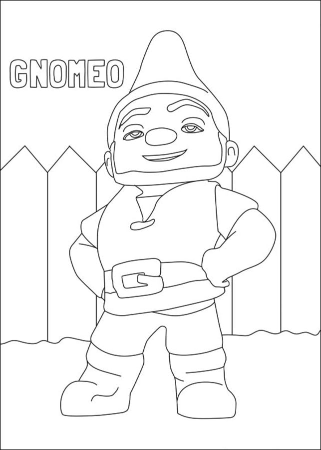 Dibujos para colorear: Gnomeo y Julieta