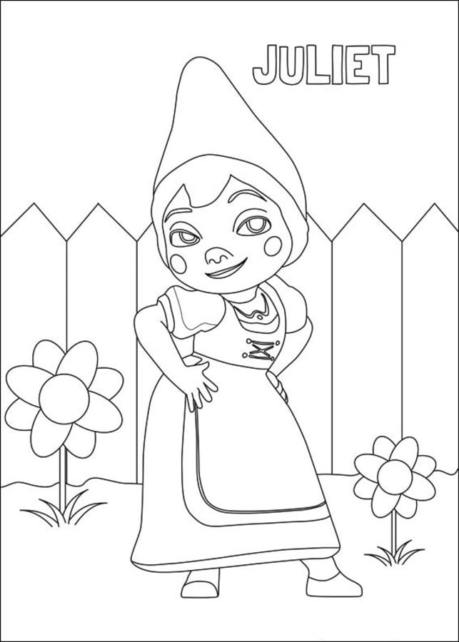 Dibujos para colorear: Gnomeo y Julieta 4