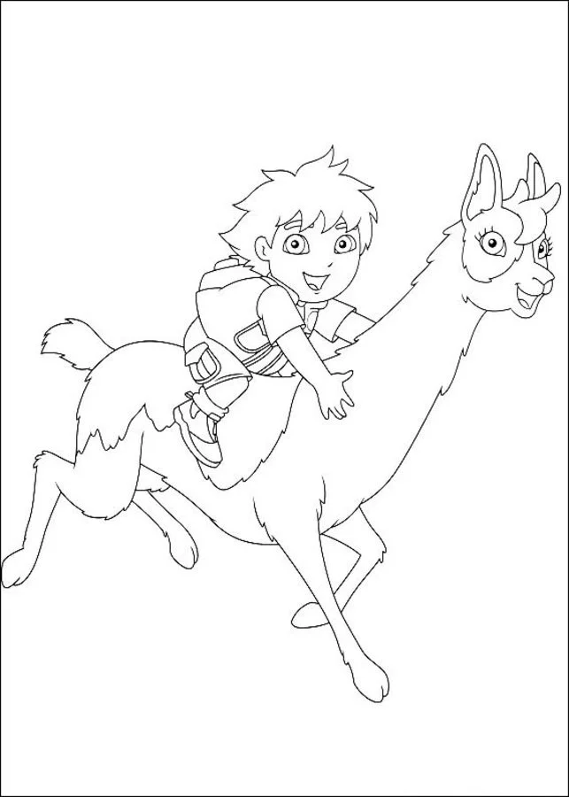 coloring pages diego