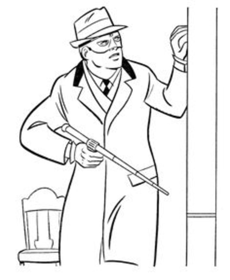 Coloring pages: Green hornet