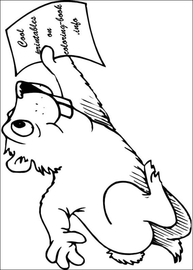 Coloring pages: Groundhog Day 9