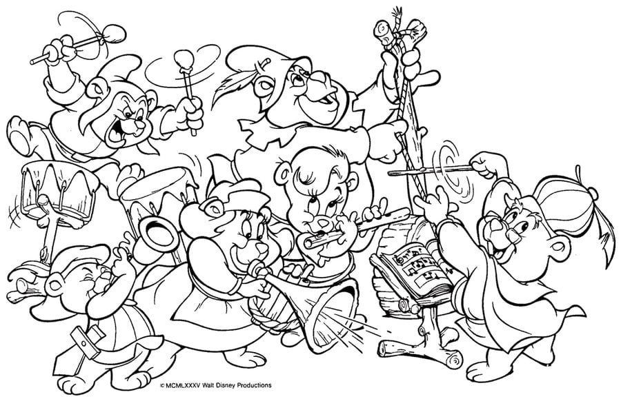Coloring pages: Gummi Bears