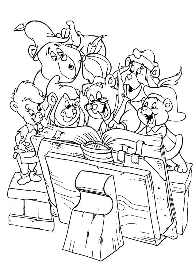 Ausmalbilder: Gummibärenbande 7