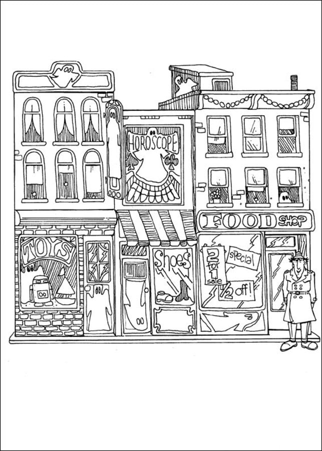 Coloring pages: Inspector Gadget