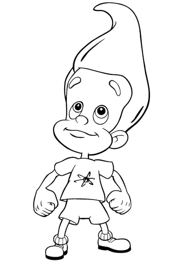 Coloring pages: Jimmy Neutron