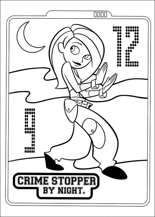 Coloring pages: Kim Possible