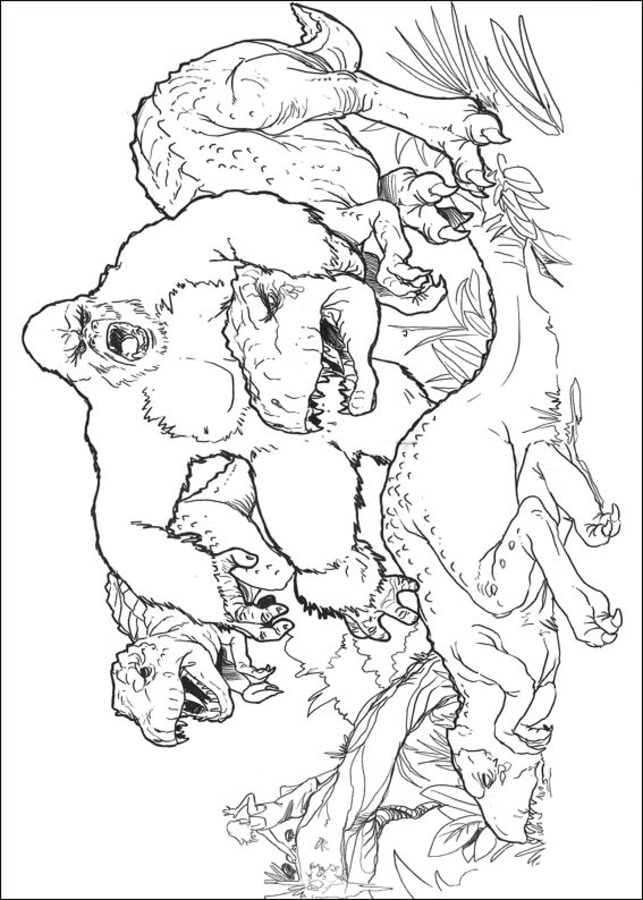 Coloring pages: King Kong