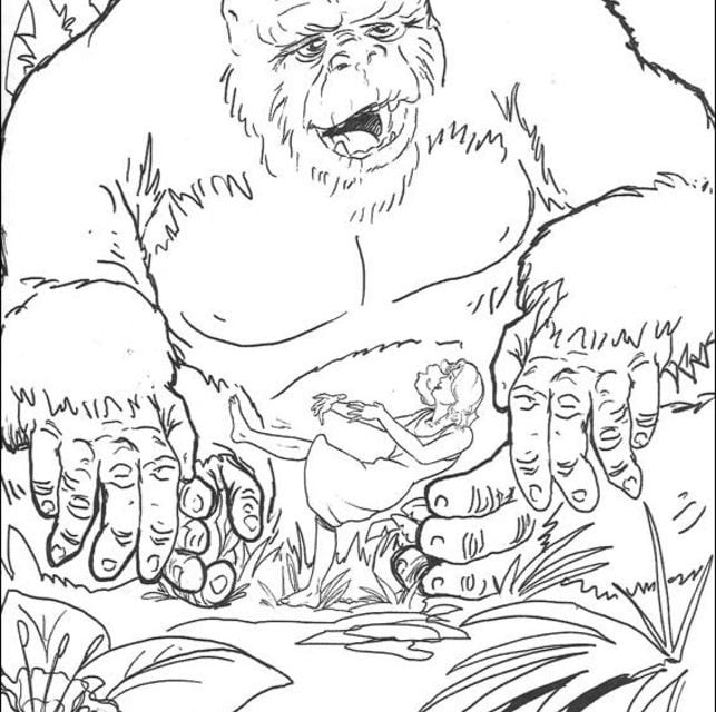 Dibujos para colorear: King Kong